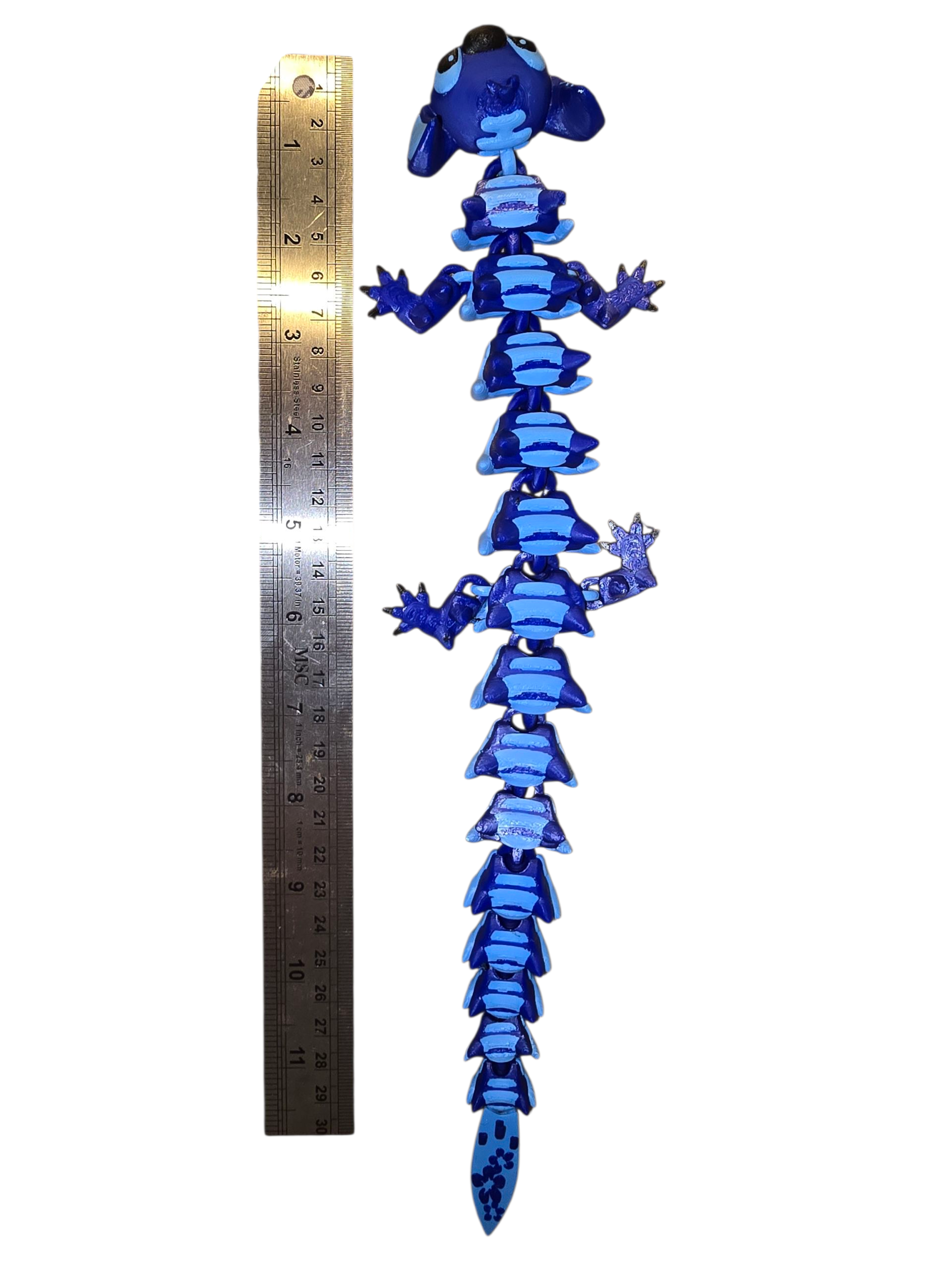 3D Printed Stitch-Inspired Flexi Dragon ornament🐉 | 32cm