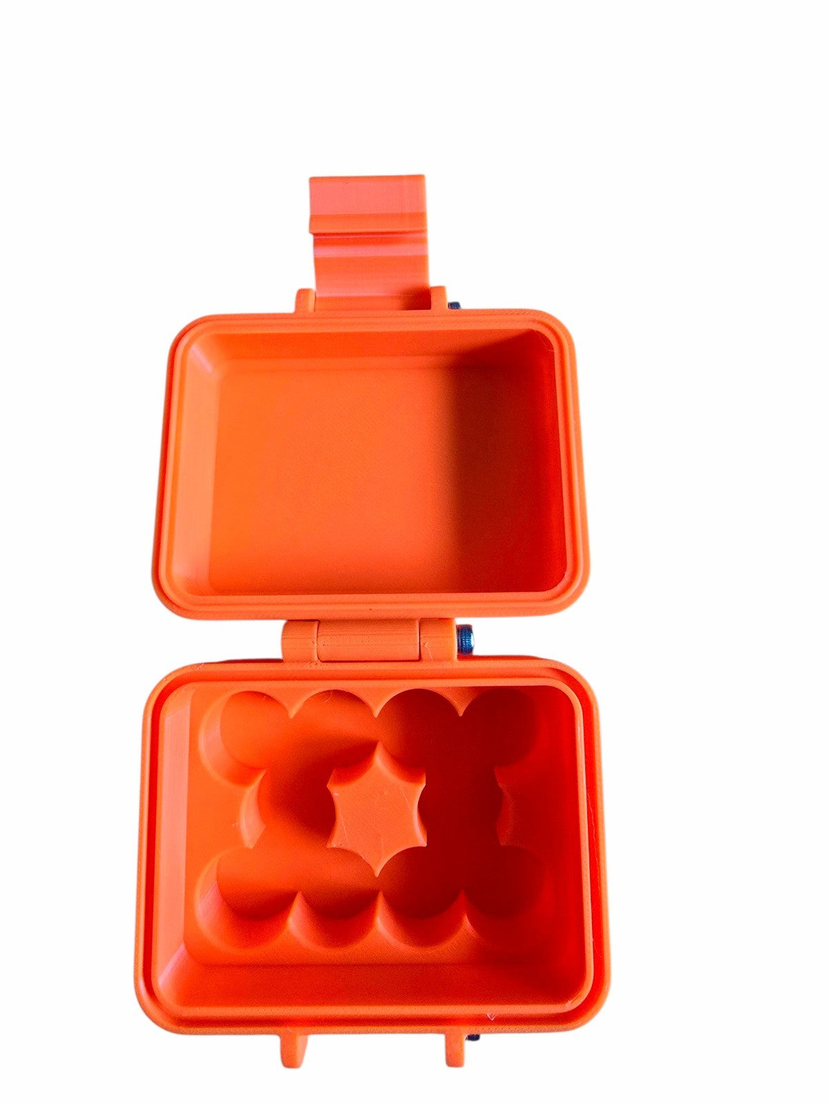 3D Printed Orange Storage Case for 10 x 3ml Peptide Vials  - Portable Organiser
